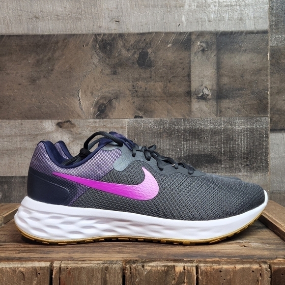 New Nike Revolution 6 NN Anthracite/Vivid Purple DD8475-011 main image 7